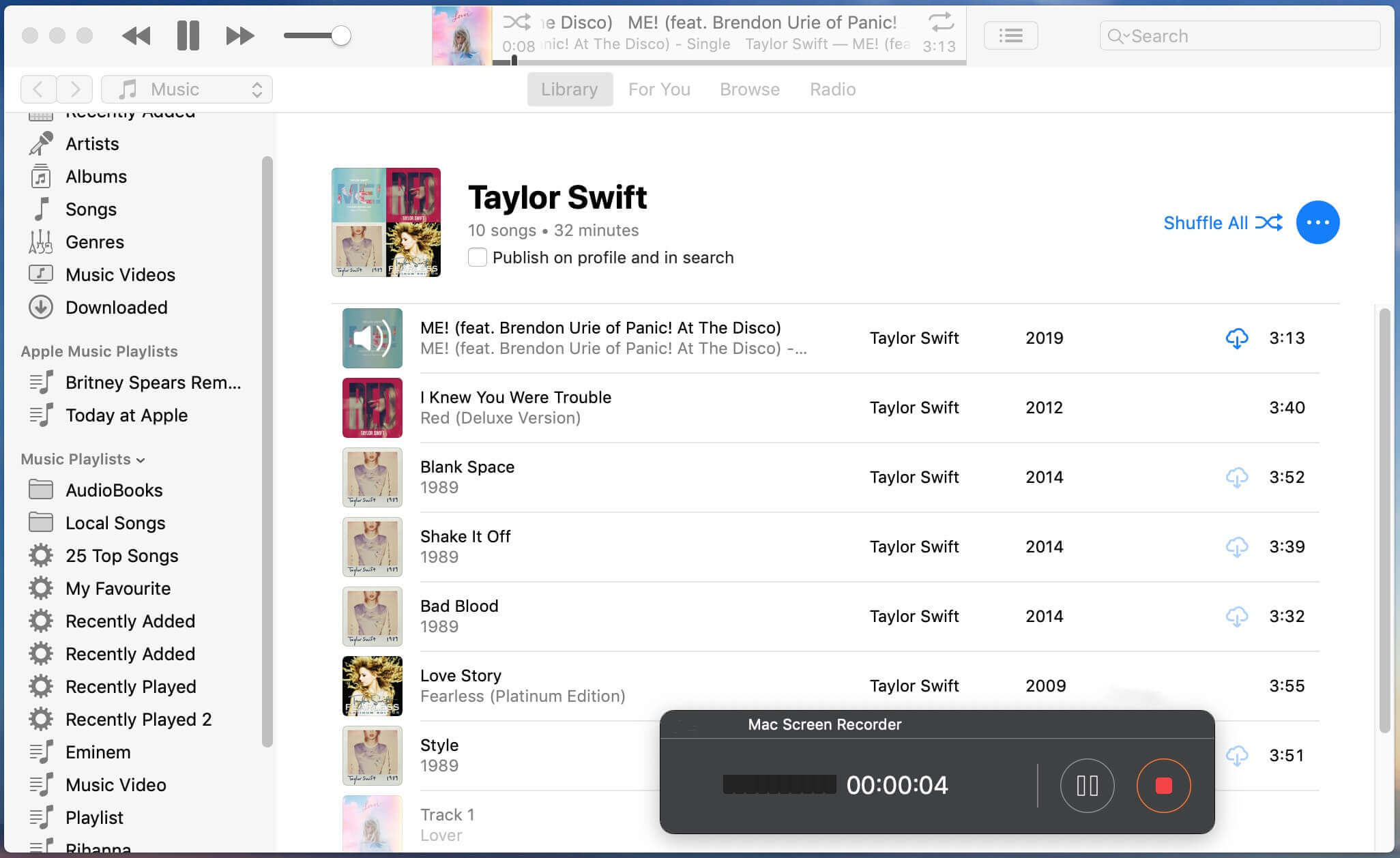 record apple music to mp3 files