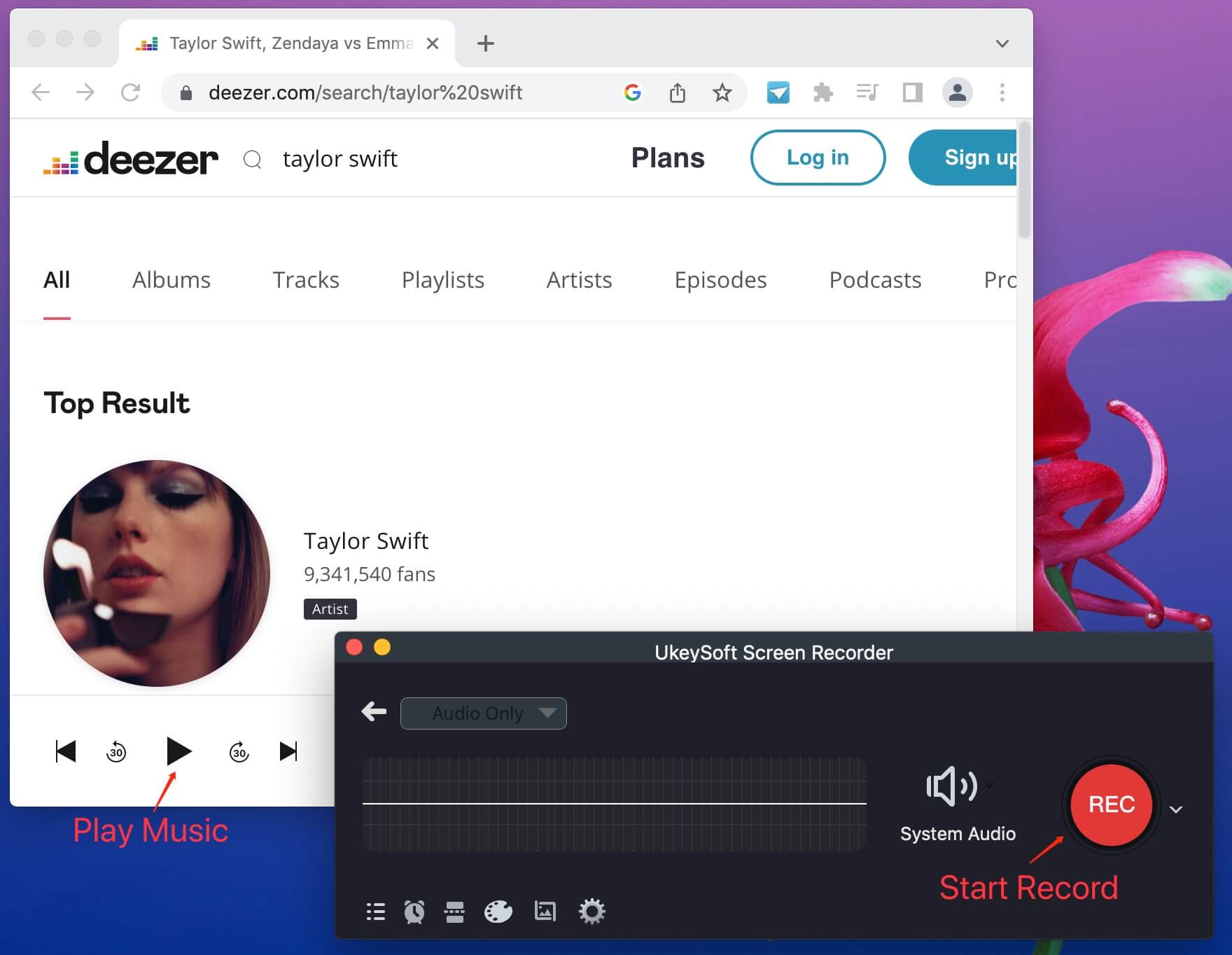 record deezer to mp3